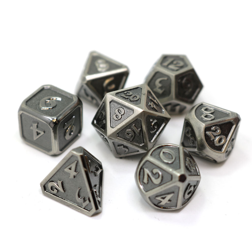 7 outlet Piece Metal Dice Set Spiked Series