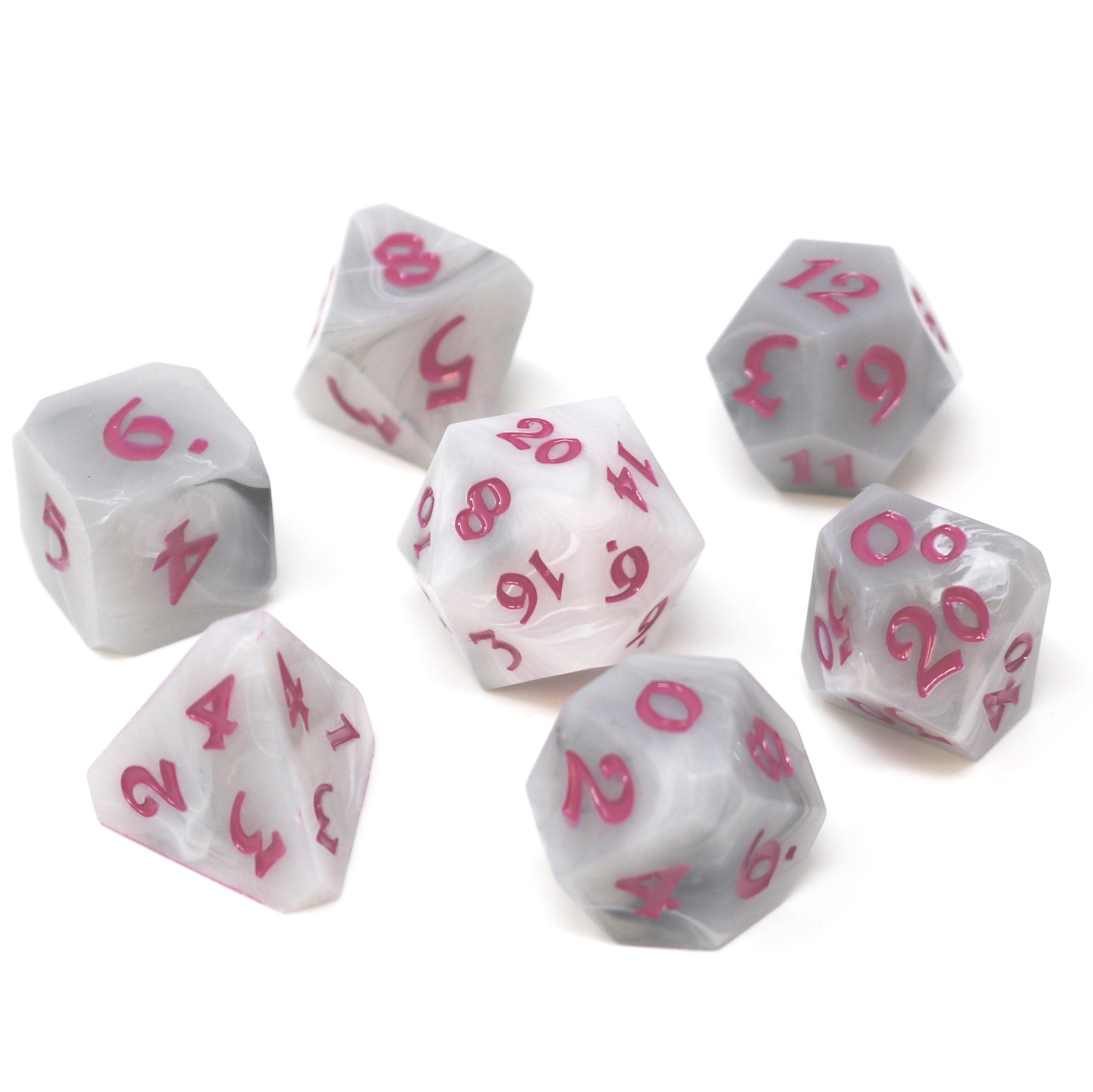 7pc RPG Set - Avalore Talisman Mist with Lilac – Die Hard Dice