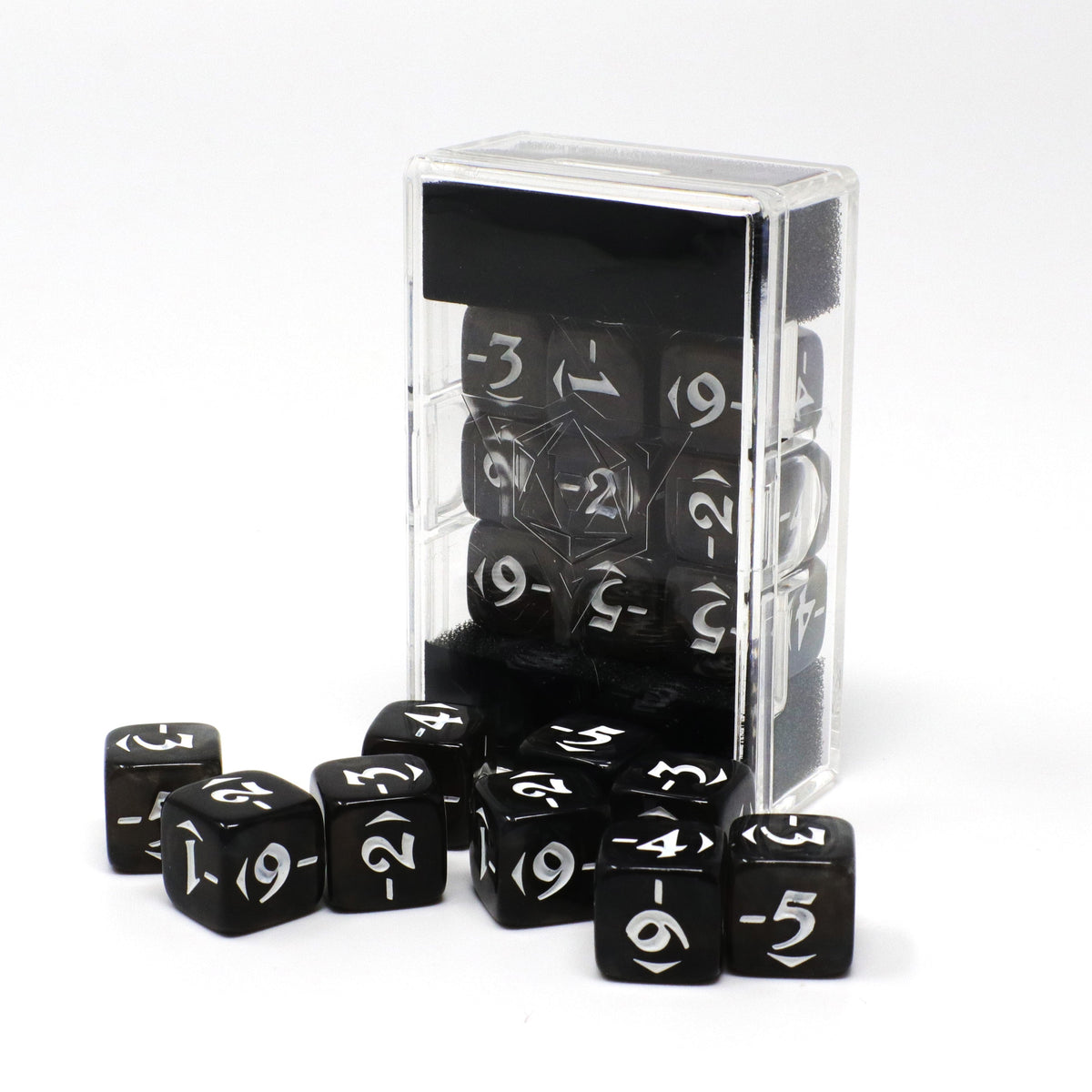 Rare Loot! - d6 Spindown Counters - Negative Power Pack