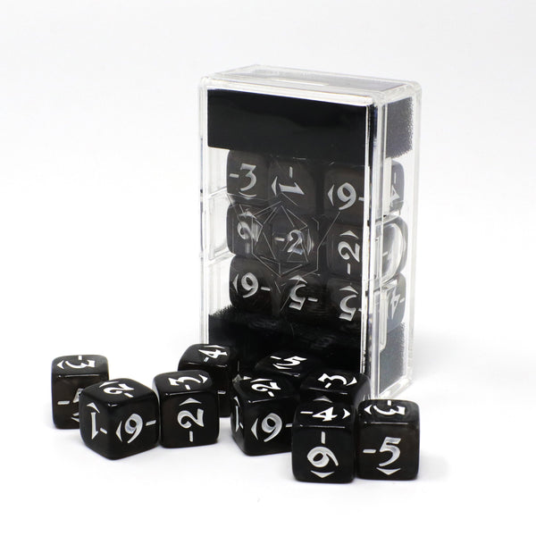 Rare Loot! - d6 Spindown Counters - Negative Power Pack