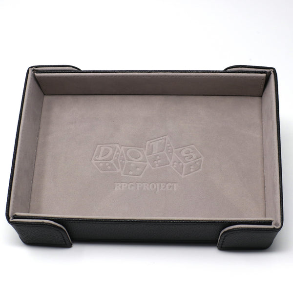 Magnetic Rectangle Tray - DOTS Braille RPG Project - Gray Velvet