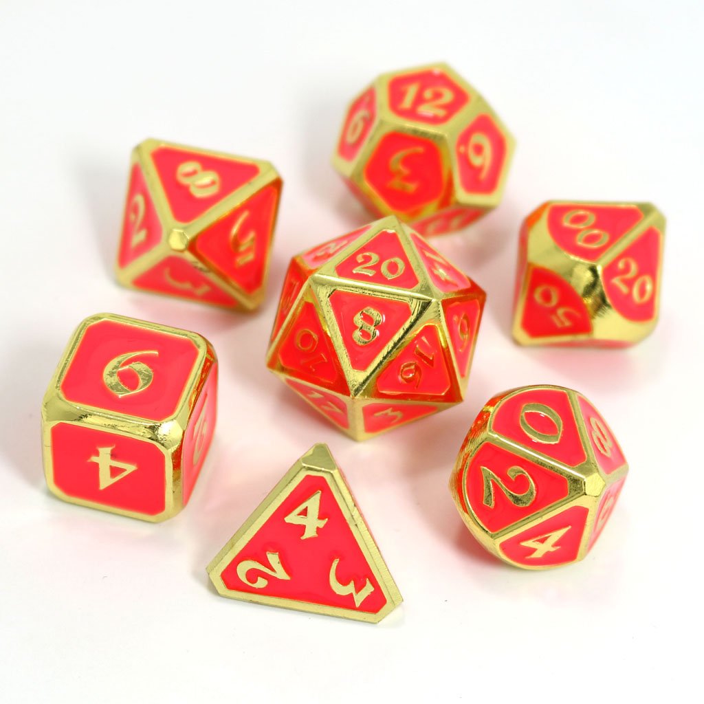 7 Piece RPG Set - AfterDark Mythica Neon Bloom by Die Hard Dice