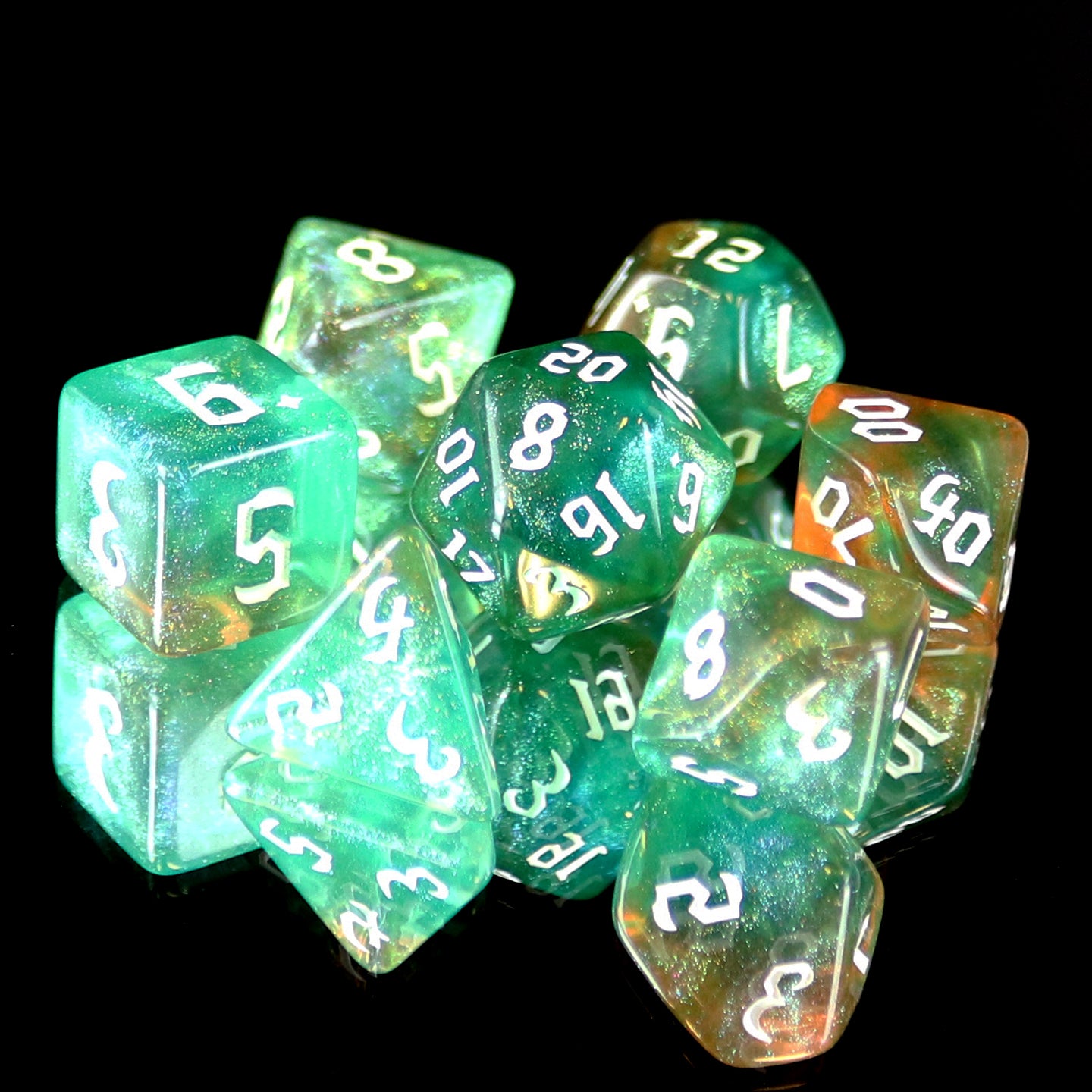 7pc RPG Set - Tranquil World – Die Hard Dice