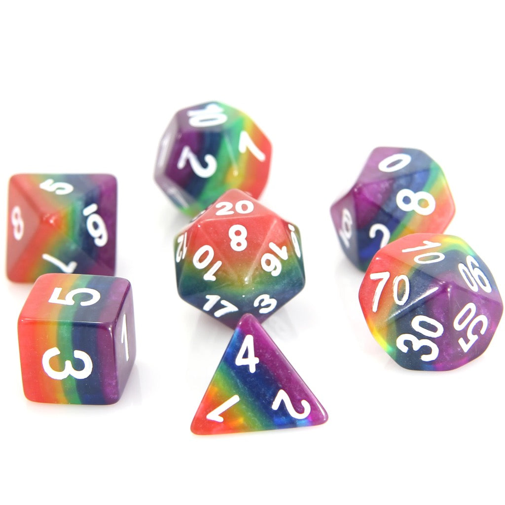 7-teiliges RPG-Set – Regenbogen